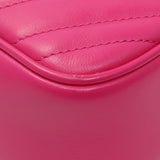 Gucci Fuxia Calfskin Marmont Chain Bag Handbags Gucci
