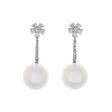 18K White Gold 13.3mm South Sea Pearl Drop Earrings Fine Jewellery Modaselle