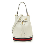 Gucci Glazed textured Calfskin Web Small Ophidia Bucket Bag Handbags Gucci