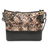 Chanel Metallic Crumpled Goatskin Quilted Medium Gabrielle Hobo Handbags Chanel
