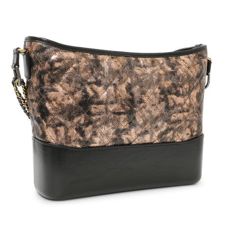 Chanel Metallic Crumpled Goatskin Quilted Medium Gabrielle Hobo Handbags Chanel