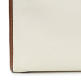 Burberry Canvas Smooth Calfskin Freya Tote Handbags Burberry