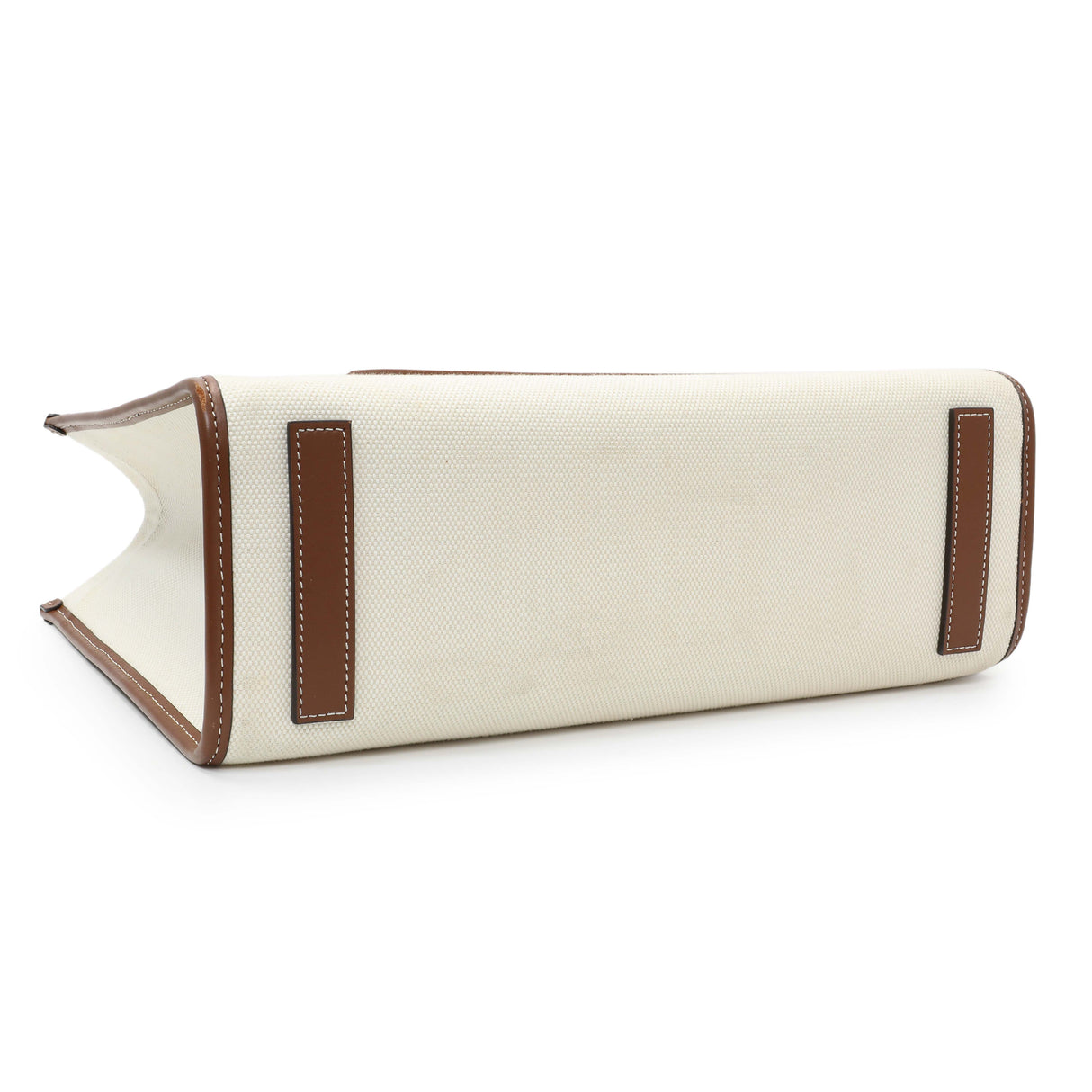 Burberry Canvas Smooth Calfskin Freya Tote Handbags Burberry