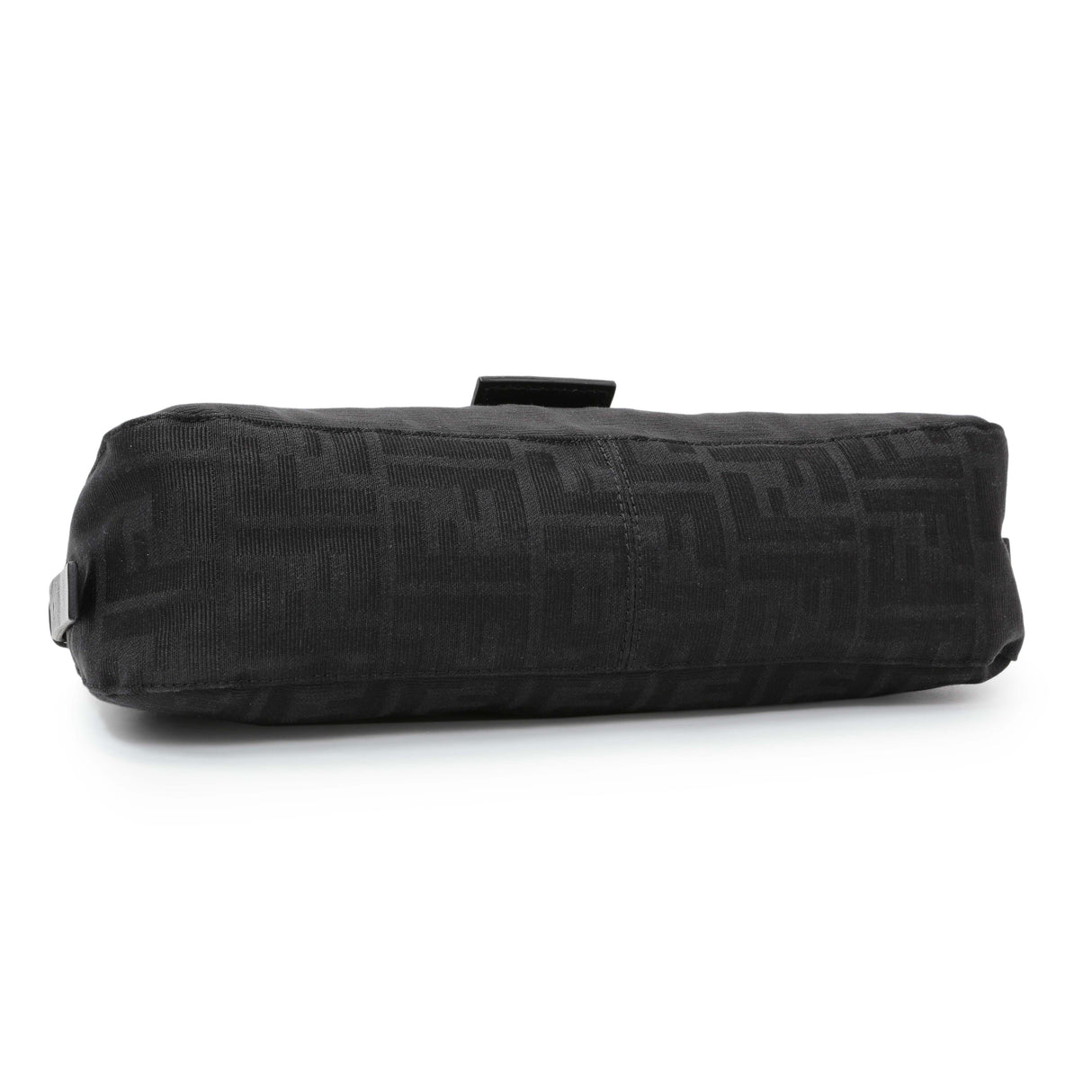 Fendi Black Zucchino Canvas Bagette Shoulder