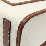 Burberry Canvas Smooth Calfskin Freya Tote Handbags Burberry