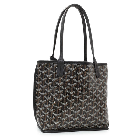 Goyard Black Goyardine Reversible Mini Anjou