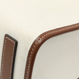 Burberry Canvas Smooth Calfskin Freya Tote Handbags Burberry