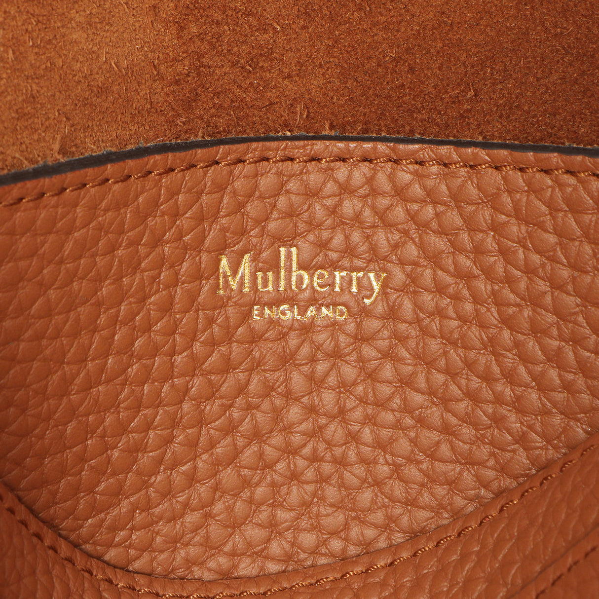 Mulberry Chestnut Grained Calfskin Medium Alexa