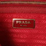 Prada Red Saffiano Small Galleria Double Zip Tote