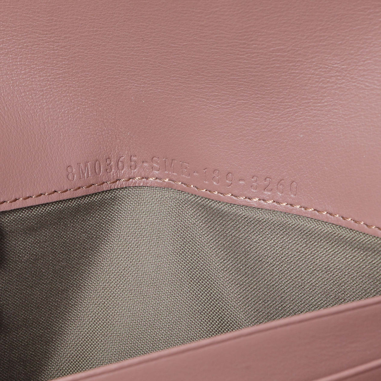 Fendi English Rose Calfskin By The Way Chain Wallet