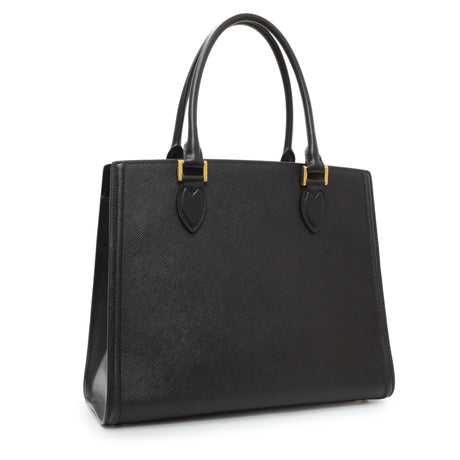 Prada Black Saffiano Soft Calfskin Tote Handbags Prada