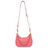 Gucci Pink Goatskin Small Aphrodite Shoulder Bag