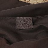 Gucci GG Monogram Medium Web Handle Vertical Tote Dark Brown Handbags Gucci