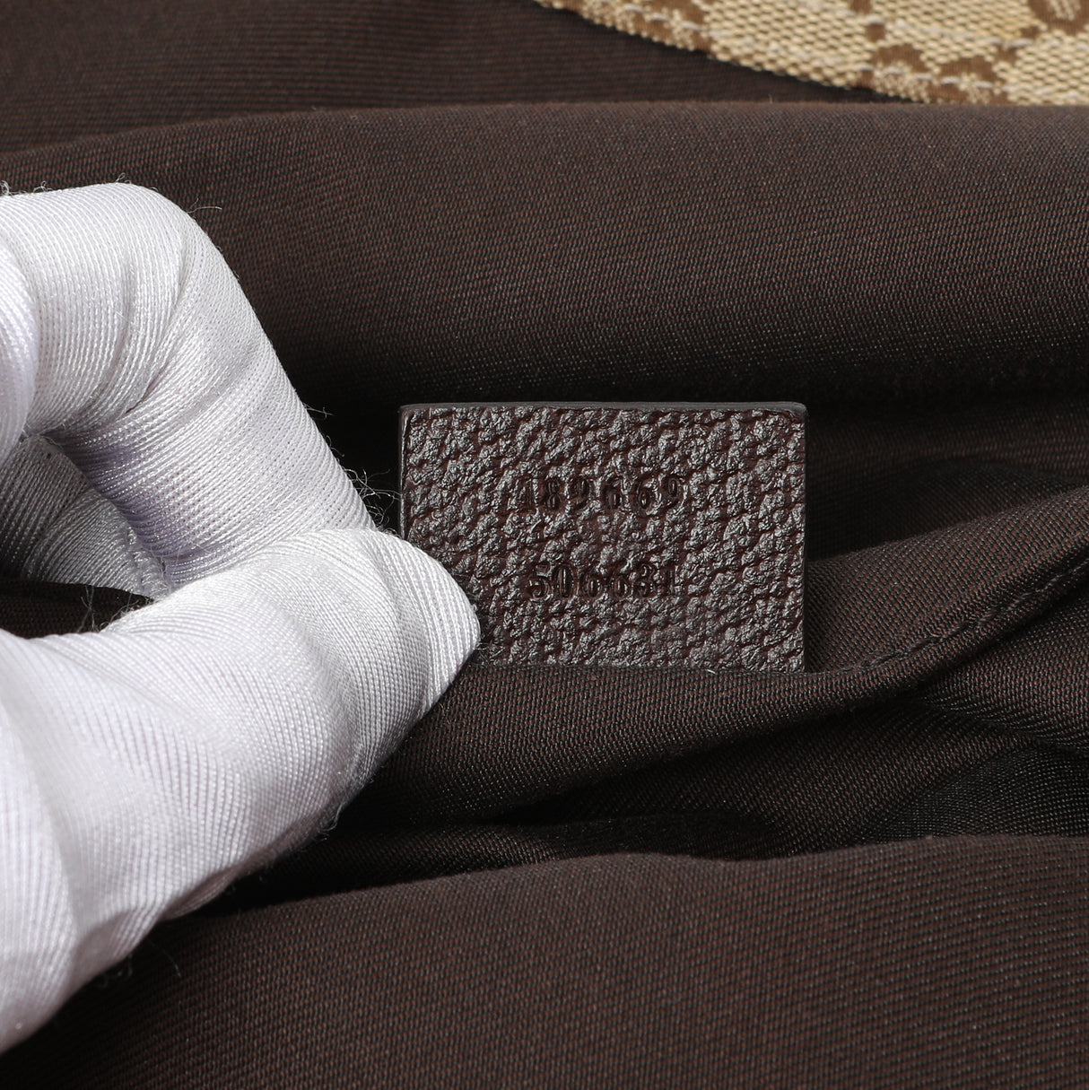 Gucci GG Monogram Medium Web Handle Vertical Tote Dark Brown Handbags Gucci