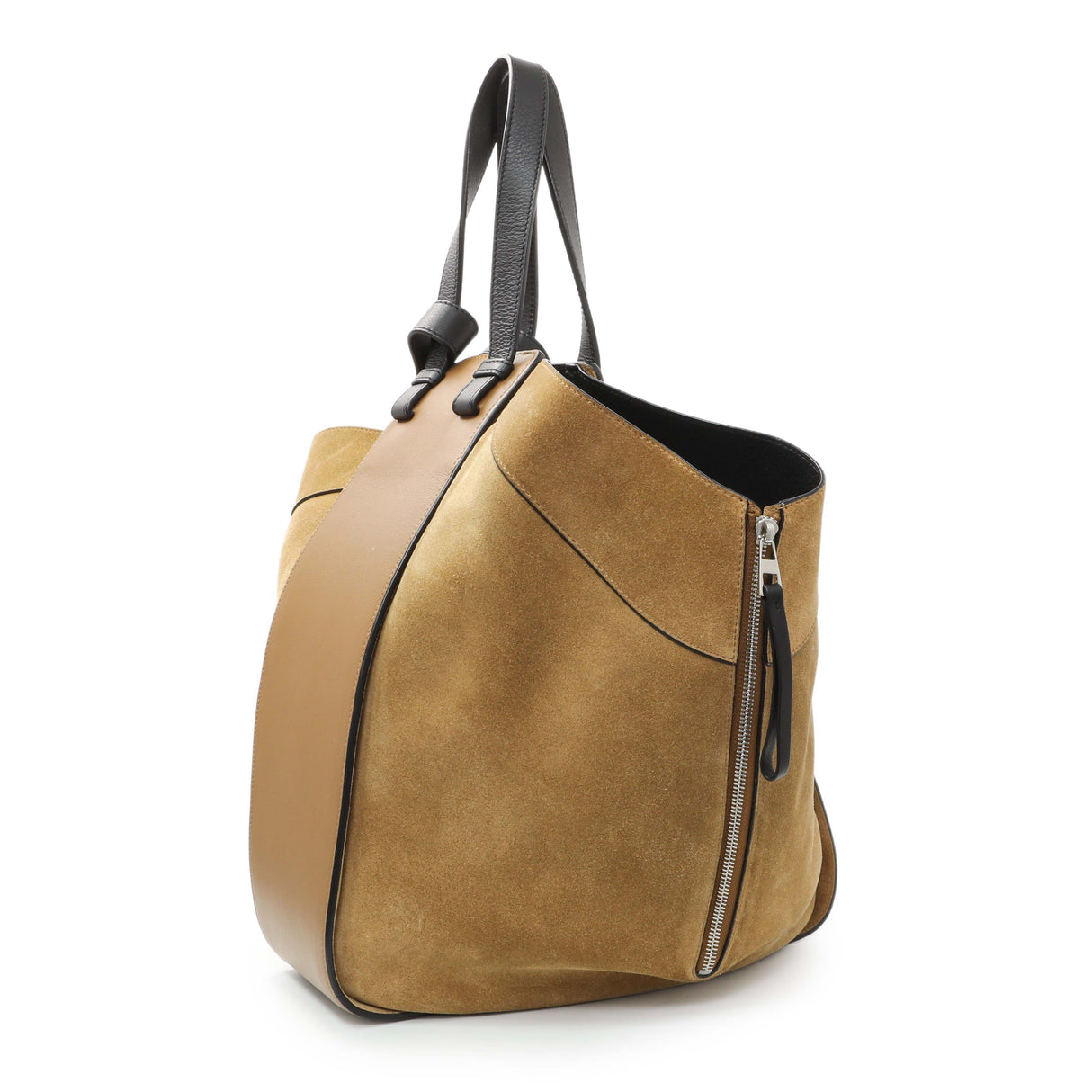 Loewe Beige Suede Calfskin Medium Hammock Shoulder Bag