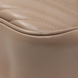 Gucci Porcelain Rose Calfskin Matelasse Small GG Marmont Chain Shoulder Bag