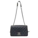 -temp- Chanel Black Calfskin Mumbai Flap Bag Entrupy#8MW4CY2 Modaselle