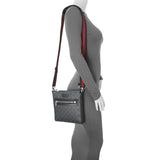 Gucci GG Supreme Monogram Web Small Flat Messenger Bag Handbags Gucci