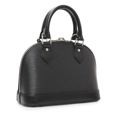 Louis Vuitton Black Epi Alma BB with Strap