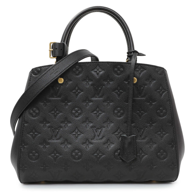 Louis Vuitton Black Empreinte Montaigne MM Handbags Louis Vuitton