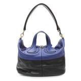 Givenchy Black Blue Calfskin Medium Nightingale Handbags Givenchy