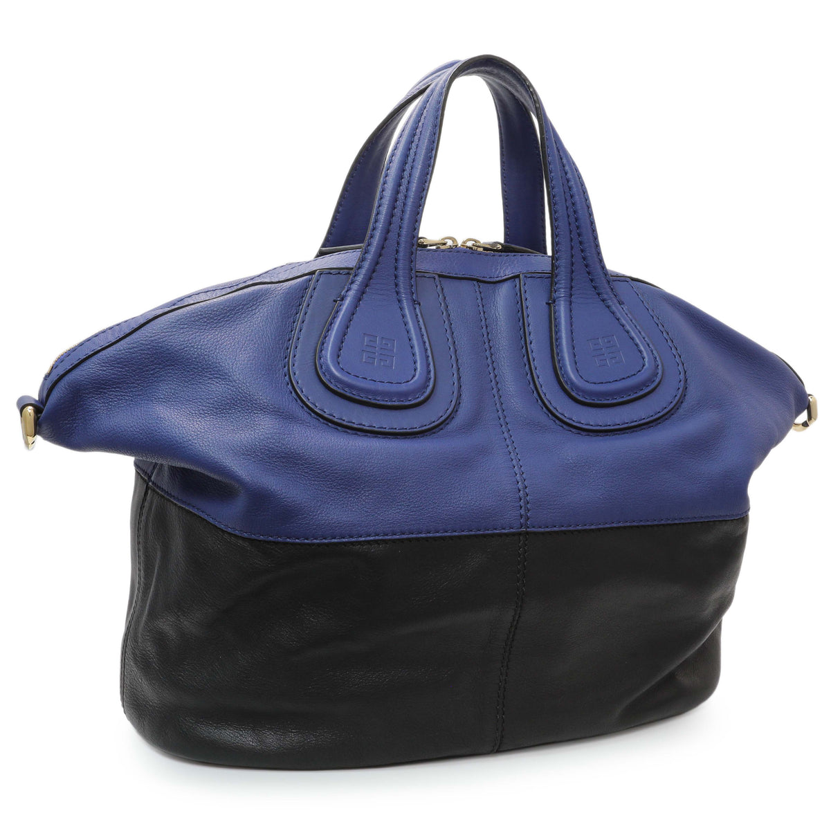 Givenchy Black Blue Calfskin Medium Nightingale Handbags Givenchy