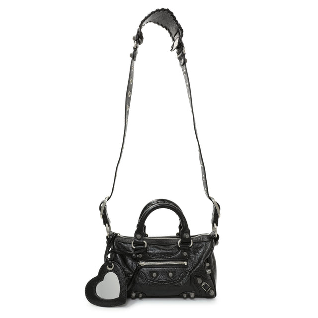 Balenciaga Black Agneau Arena Neo Cagole Mini Handbags Balenciaga