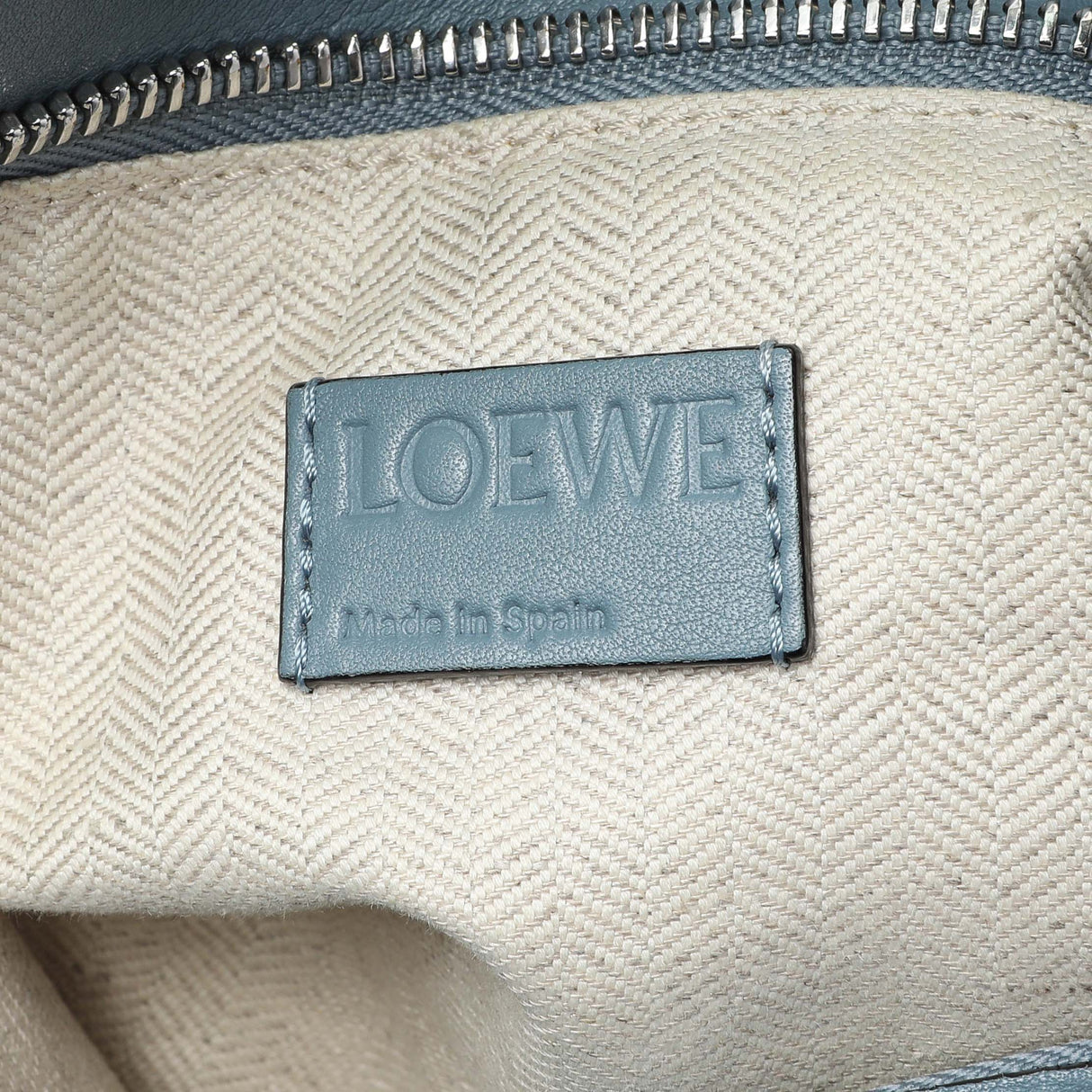 Loewe Blue Calfskin Medium Puzzle Bag