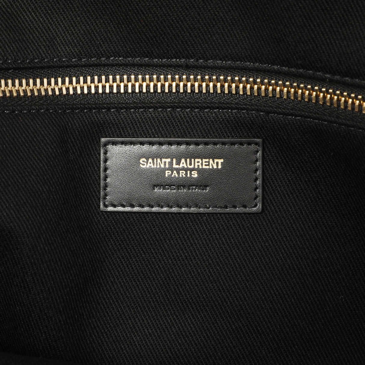 Saint Laurent Black Rive Gauche Tote