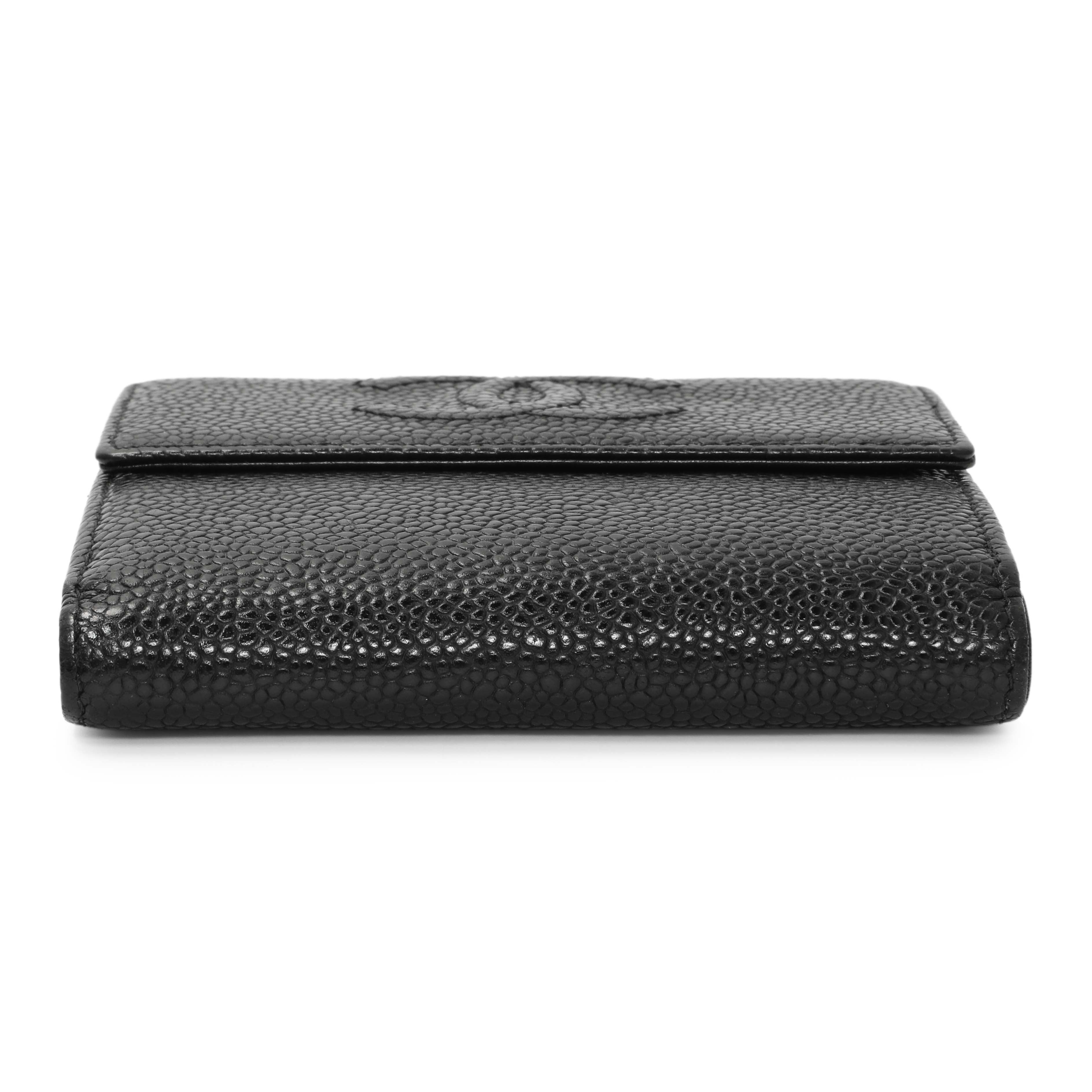 CHANELタイムレスCCウォレット Chanel Black Caviar Timeless CC Compact Wallet – Modaselle