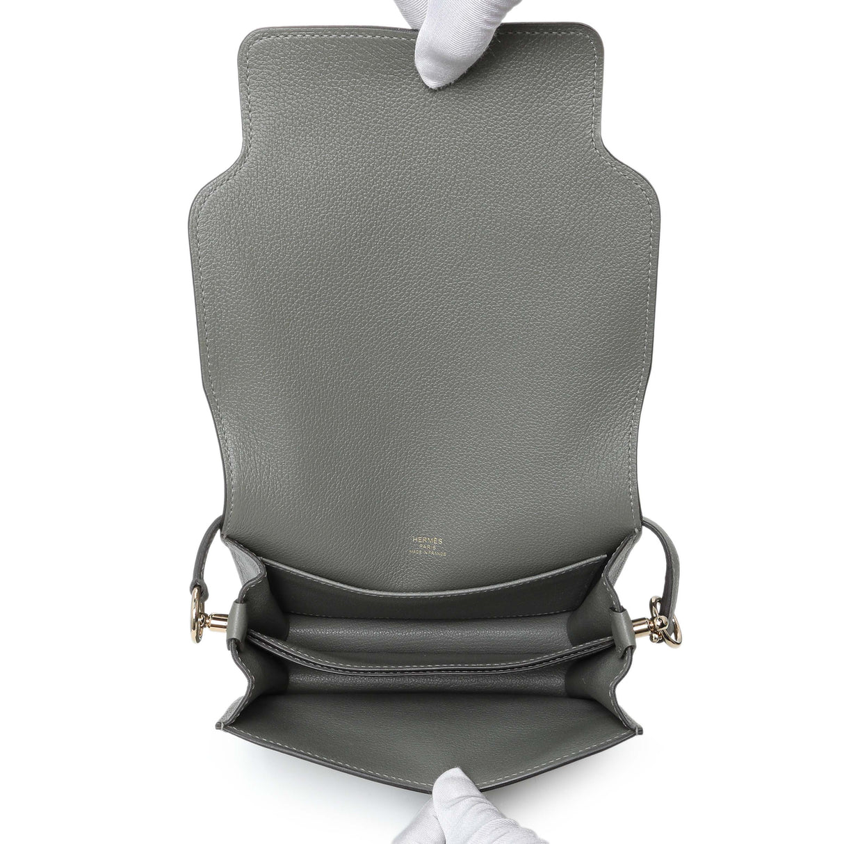 Hermes Gris Meyer Evercolor Mini Roulis 18 Handbags Hermes