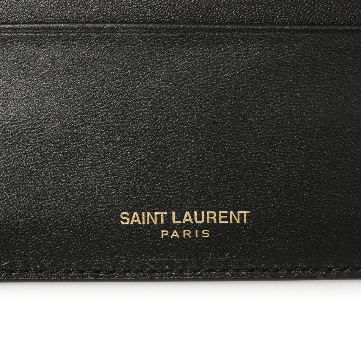 Saint Laurent Black Crocodile Embossed Tiny Cassandre East/West Wallet