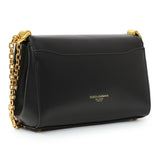 Dolce & Gabbana Black Calfskin Small Marlene Crossbody Handbags Dolce & Gabbana