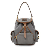 Miu Miu Grey Canvas Backpack Handbags Miu Miu