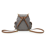 Miu Miu Grey Canvas Backpack Handbags Miu Miu