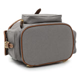 Miu Miu Grey Canvas Backpack Handbags Miu Miu