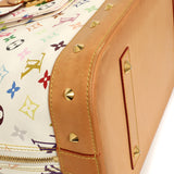 Louis Vuitton White Multicolor Monogram Alma GM