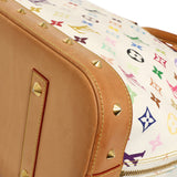 Louis Vuitton White Multicolor Monogram Alma GM