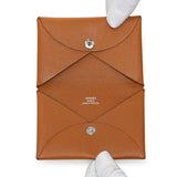 Hermes Gold Epsom Calvi Card Case Accessories Hermes