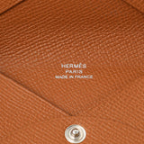 Hermes Gold Epsom Calvi Card Case Accessories Hermes