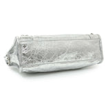 Balenciaga Silver Agneau Small Le City Handbags Balenciaga