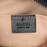 Gucci Black Calfskin Matelasse Mini GG Marmont Chain Shoulder Bag Handbags Gucci