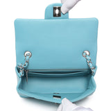 Chanel Blue Quilted Lambskin Mini Rectangular Flap Handbags Chanel