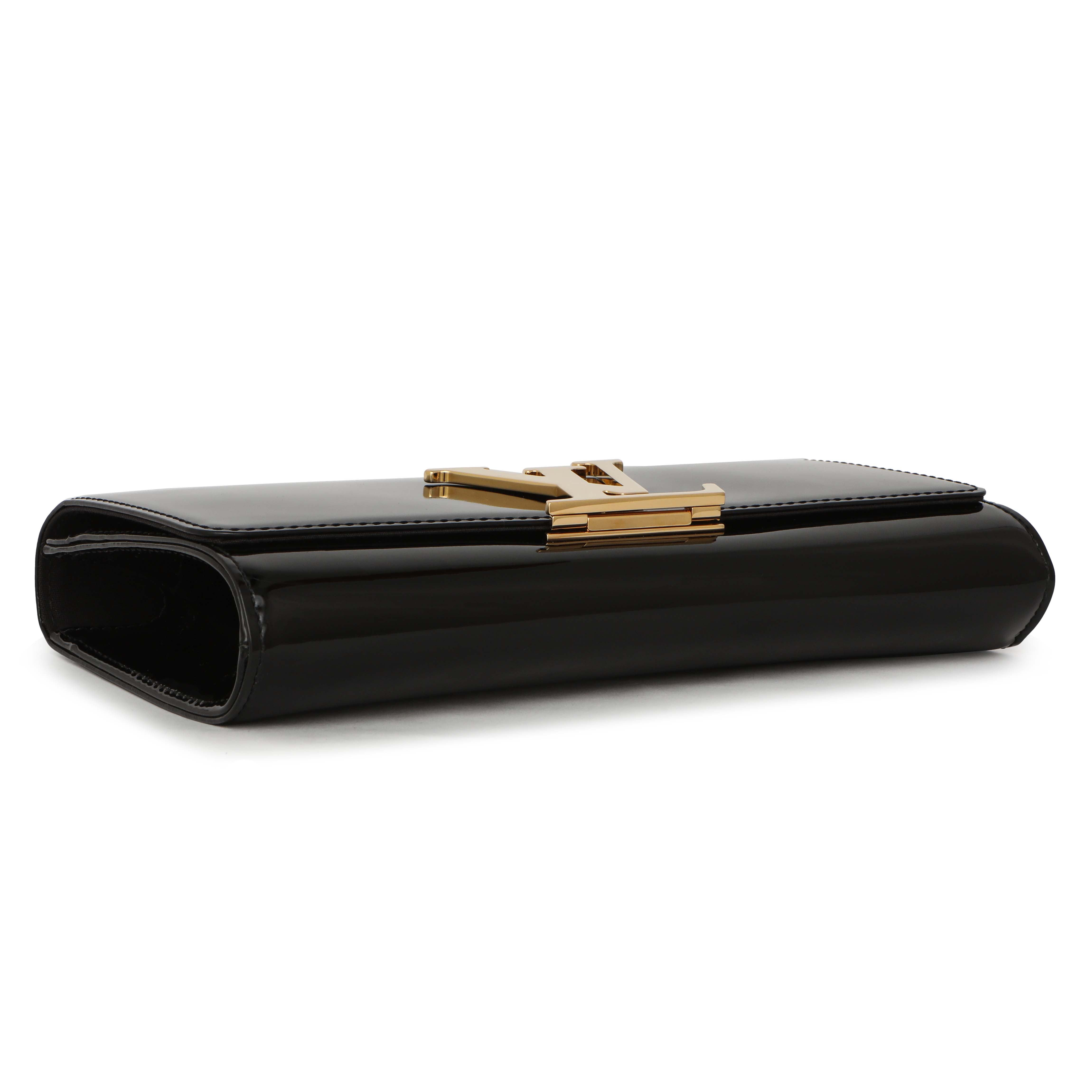 Louis Vuitton Black Patent Louise Clutch Modaselle