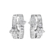 18K White Gold 1.96 Carat Bandeau Blossom Diamond Earrings Fine Jewellery Modaselle