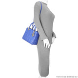 Christian Dior Blue Lambskin Cannage Medium Lady Dior