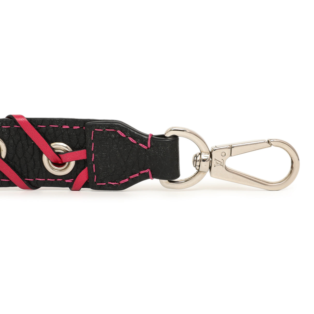 Louis Vuitton Navy Fuchsia Calfskin Braided Shoulder Strap