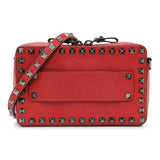 Valentino Pebbled Calfskin Rockstud Camera Bag Handbags Valentino