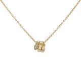 Bulgari 18K Yellow Gold Diamond Serpenti Viper Necklace Designer Jewellery Bulgari