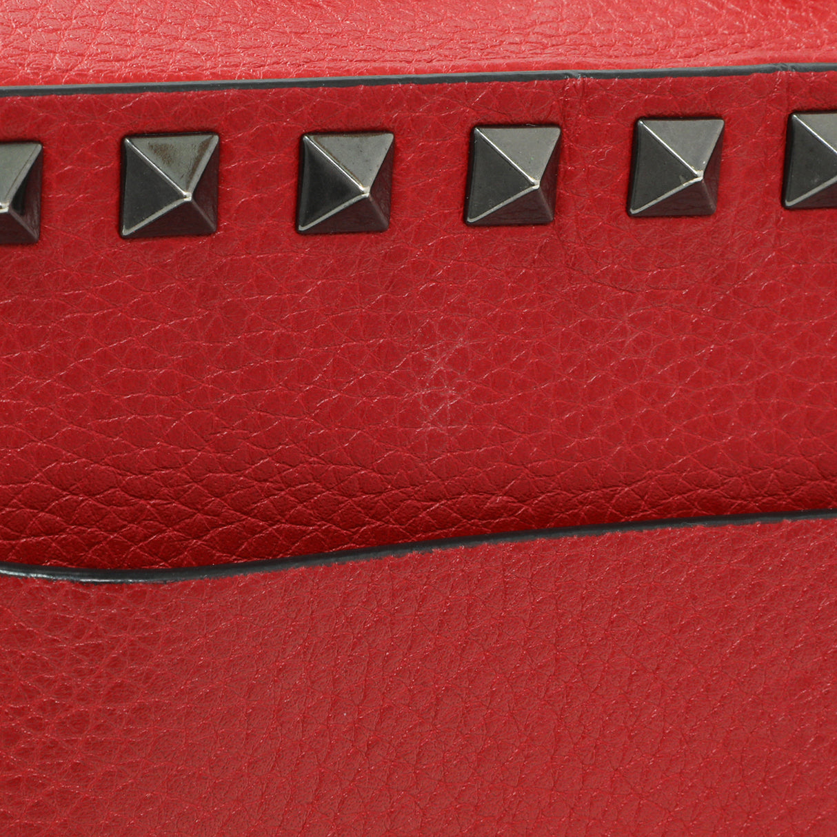 Valentino Pebbled Calfskin Rockstud Camera Bag Handbags Valentino